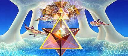 Merkabah Dolphins ©2000, Jean-Luc Bozzoli [Click to hyperlink his site]